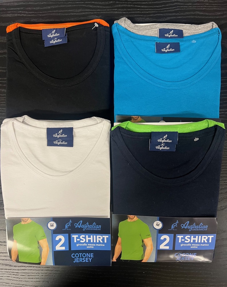 S9462 T-SHIRT GIROCOLLO DA UOMO - AUSTRALIAN